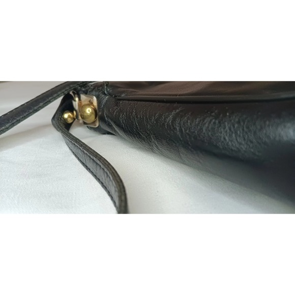 Etiene Aigner Vintage Genuine Leather Black Shoulder Bag - Picture 5 of 9